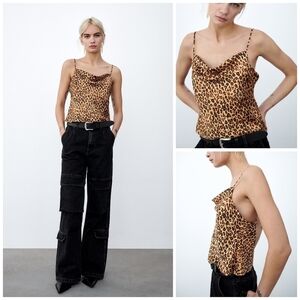 ZARA Cheetah Print Cami Size XS